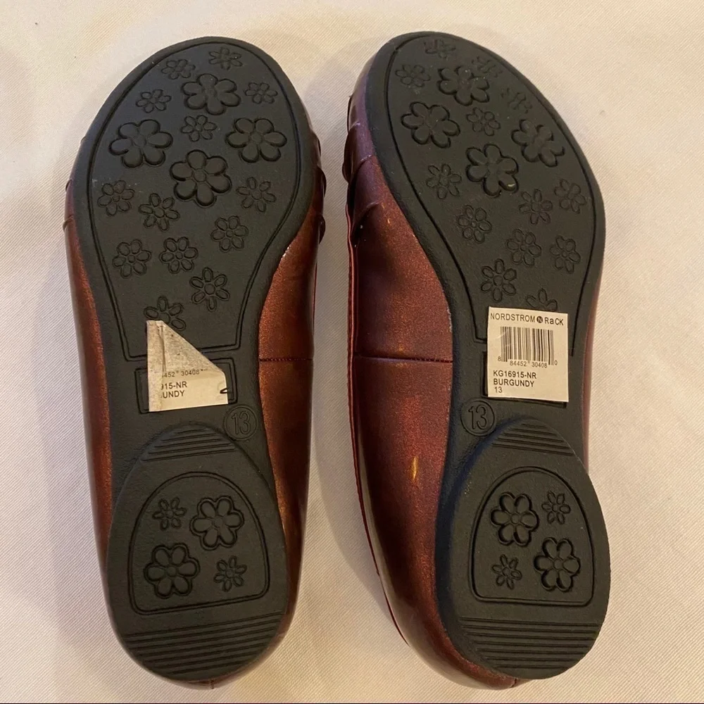 NWT~L.A. UNDERGROUND Girls Burgundy Shoes Size 13